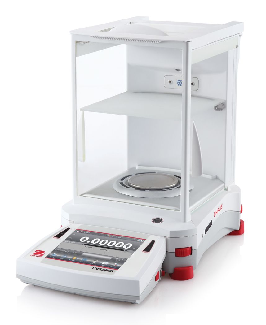 Ohaus Explorer EX225/AD 220g x 0.01mg Semi-Micro Analytical Balance with Autocal and Autodoor