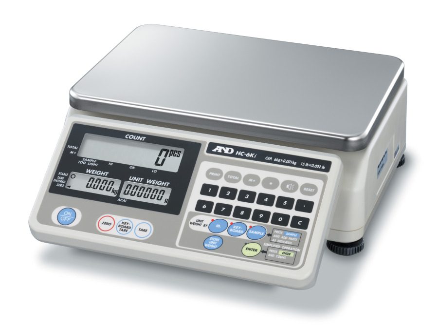 A&D HC-6Ki 6kg (10mg minimum piece weight) Counting Scale