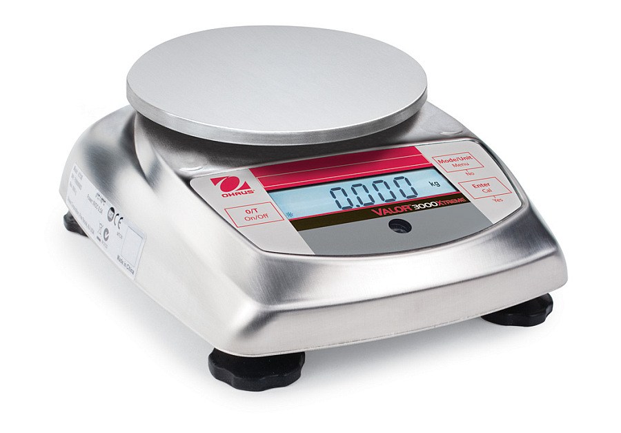 Ohaus Valor 3000 Xtreme V31XH202 200g x 0.01g Compact Food Scale