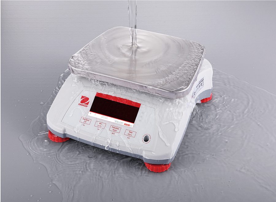 Ohaus Valor 4000 V41PWE3T 3kg x 0.5g/3kg x 1g IPX8 Washdown Compact Bench Scale