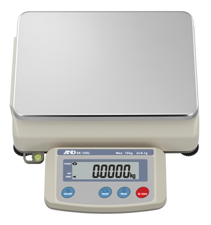 A&D EK-30KL 30kg x 1g /3kg x 0.1g Industrial Precision Bench Scale